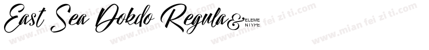 East Sea Dokdo Regula字体转换